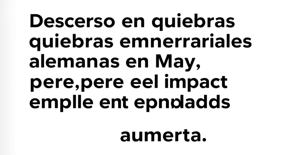 Descenso en quiebras empresariales alemanas en mayo, pero el impacto en empleados aumenta 3 featured 1749575721167